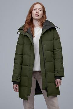 Chamarras Canada Goose Mujer Mexico - Shelburne Abrigos Verdes LT2048513